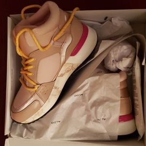 Aldo high top sneakers size 6 (fit like 5/5.5)